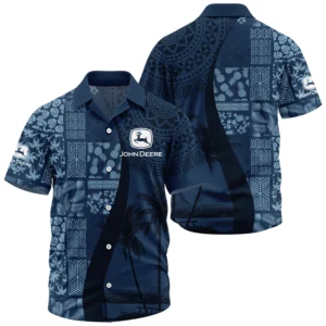 John Deere Exclusive Logo Short Sleeve Camp Collar Shirt FAHWSCS013JDZ