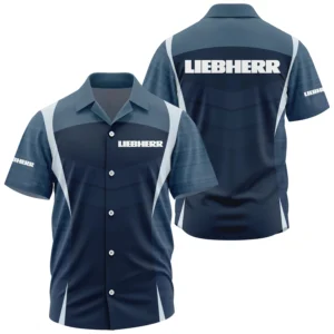 Liebherr Exclusive Logo Short Sleeve Camp Collar Shirt OUFAHWS3D081903LIZ